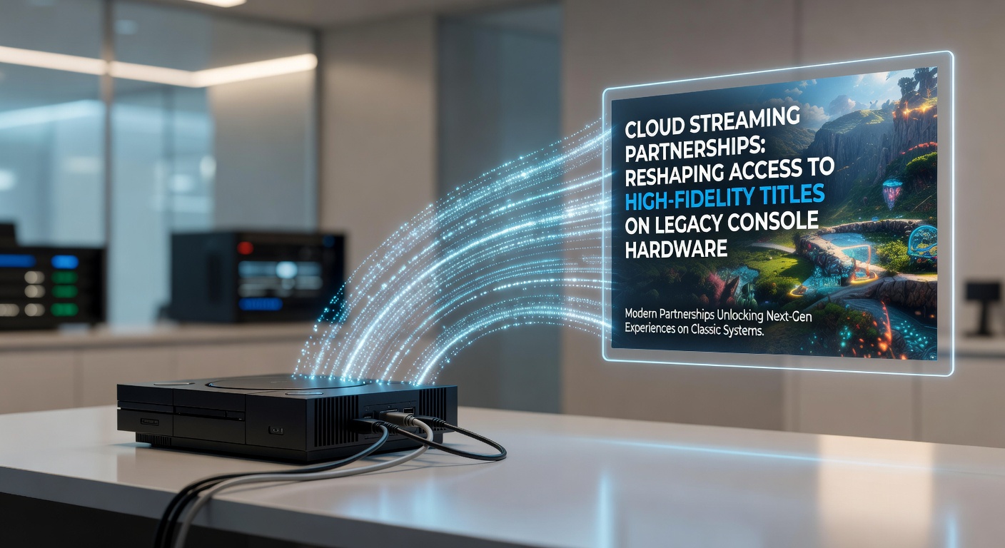 Cloud streaming setup connecting legacy consoles to high-fidelity game servers