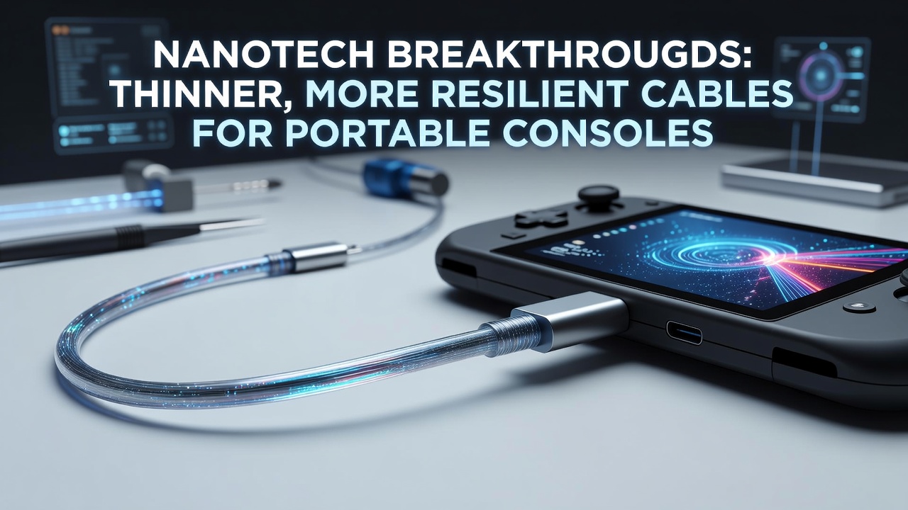 Nanotechnology materials strengthening portable console cables